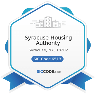 Syracuse Housing Authority - SIC Code 6513 - Operators of Apartment Buildings