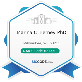 Marina C Tierney PhD - NAICS Code 621330 - Offices of Mental Health Practitioners (except...