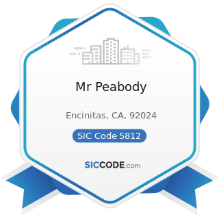 Mr Peabody - SIC Code 5812 - Eating Places