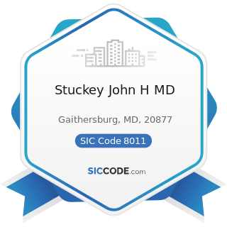 Stuckey John H MD - SIC Code 8011 - Offices and Clinics of Doctors of Medicine