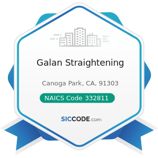 Galan Straightening - NAICS Code 332811 - Metal Heat Treating