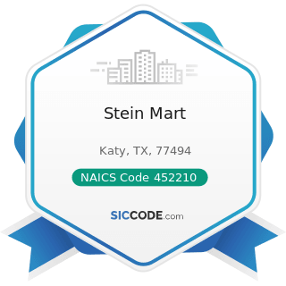 Stein Mart - NAICS Code 452210 - Department Stores