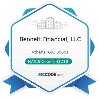 Bennett Financial, LLC - NAICS Code 541219 - Other Accounting Services