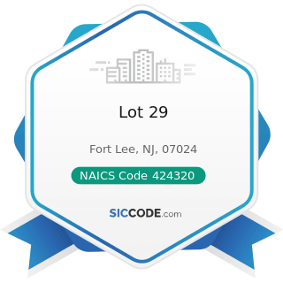 Lot 29 - NAICS Code 424320 - Men's and Boys' Clothing and Furnishings Merchant Wholesalers