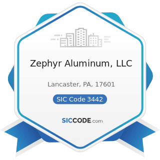 Zephyr Aluminum, LLC - SIC Code 3442 - Metal Doors, Sash, Frames, Molding, and Trim Manufacturing