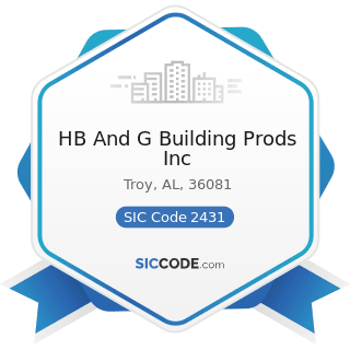 HB And G Building Prods Inc - SIC Code 2431 - Millwork