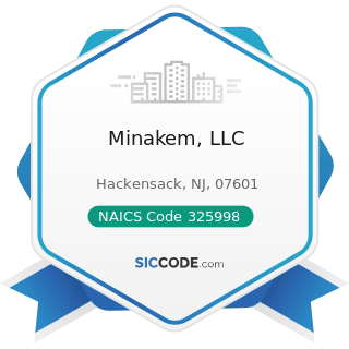 Minakem, LLC - NAICS Code 325998 - All Other Miscellaneous Chemical Product and Preparation...