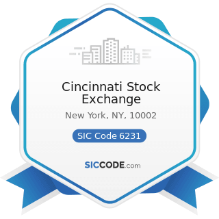 Cincinnati Stock Exchange - SIC Code 6231 - Security and Commodity Exchanges