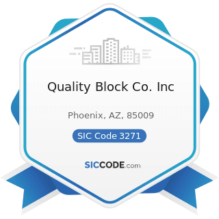 Quality Block Co. Inc - SIC Code 3271 - Concrete Block and Brick