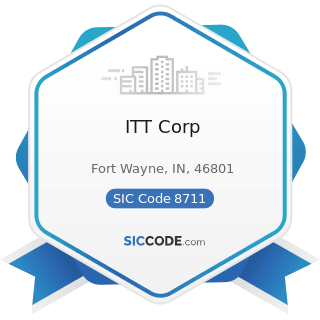 ITT Corp - SIC Code 8711 - Engineering Services