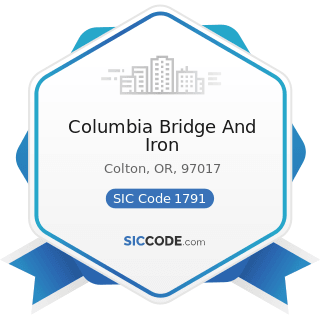 Columbia Bridge And Iron - SIC Code 1791 - Structural Steel Erection